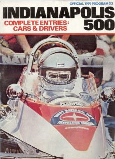 Indianapolis 500 62nd 1979 Souvenir Program Free SHIP