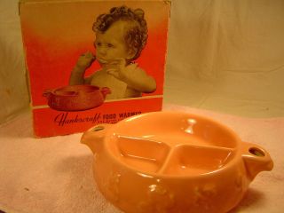 Vintage Red Wing Hankscraft Baby Food Warming Dish