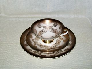 Tea Set Cup Saucer Dessert Plate Crown Mark