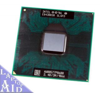 Intel Core 2 Duo Mobile P8600 SLGFD 2 4GHz 1066MHz 3MB Socket P CPU