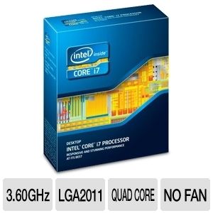 Intel Core i7 Processor i7 3820 3 6GHz 10MB LGA2011 CPU w o Fan Retail