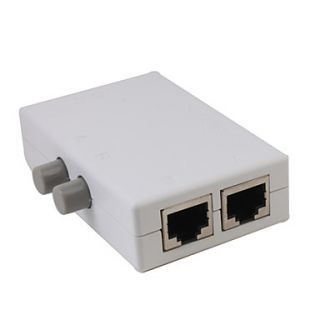 USD $ 5.57   Super Mini 2 Port Network Switch Box (White),