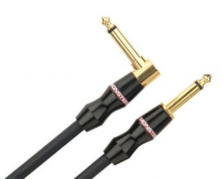 Monster Cable Monster Bass Instrument Cable Straight Angled 21 Foot