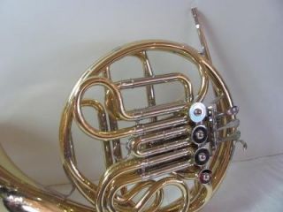 Yamaha YHR567 Gold Tone French Horn Musical Instrument in Case
