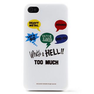 USD $ 3.59   Roaring Pattern Hard Back Case for iPhone 4 and 4S,
