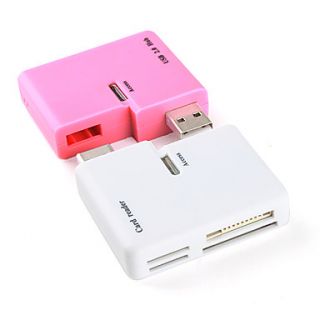 EUR € 9.56   combo USB 2.0 HUB + lector de tarjetas (de color rosa y