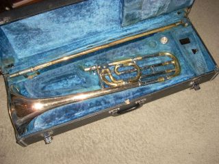 Vintage Yamaha YSL 643 Brass Tenor Trombone Musical Instrument with