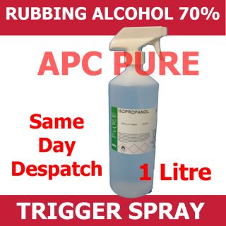 Rubbing Alcohol 70 IPA with Trigger Spray 1 Litre