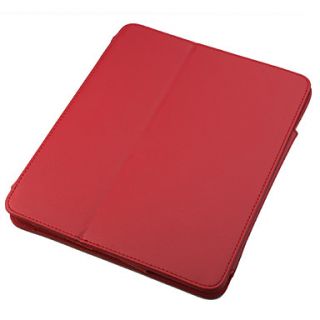 EUR € 10.02   Skyddande Fodral/Stativ i PU läder för iPad (röd