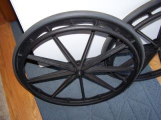 invacare wheelchair wheels 24 tires 7/16 axle  off tracer chair sx5