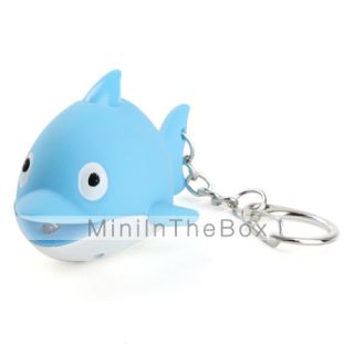 USD $ 2.79   Dolphin Keychain with LED Flashlight and Sound Effects