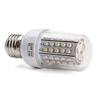 E27 66x3528 SMD 3.5W 430LM 2800 3200K Warm White Light LED Corn Bulb