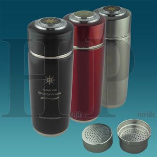 Alkaline Energy Dual Portable Filter Water Ionizer Flask Bottle Ph