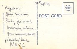 US Navy Wave School Cedar Falls IA 1940s Postcard