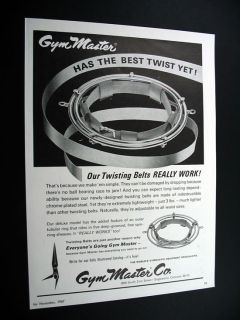 Gym Master Co Gymnastic Twisting Belts 1967 Print Ad