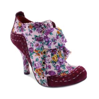 Irregular Choice Abigails Party for Women Fabric & Suede Laced Heels