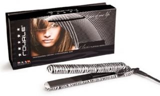  Platinum Zebra Nano Ceramic Ionic Flat Iron Hair Straightener S