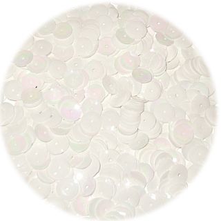  Sequins Loose Bulk Pack Made in USA Color White Iris Rainbow