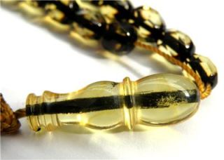 33 Faceted Beads Islamic Prayer from Baltic Amber
