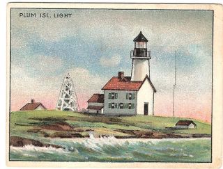 1911 Hassan T77 Lighthouse Series Plum Island Light