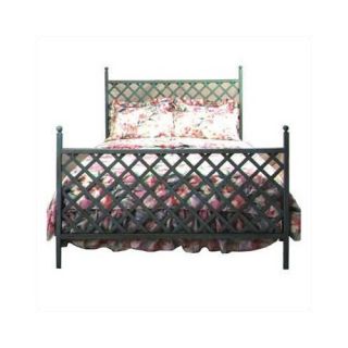 Grace Lattice Wrought Iron Bed with Frame