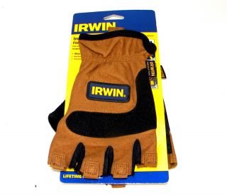 Irwin 4403223 XL Extra Large Finger Tip Free Innergrip Work Gloves