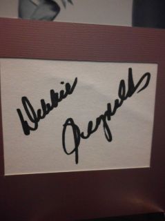 Debbie Reynolds Autograph Gorgeous Young Display Signed Signature COA