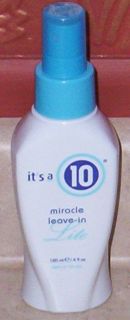 Its Its A 10 Miracle Leave in Hair Conditioner Lite 4oz New