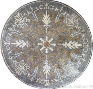 Italian Mosaic Medallion Floor or Wall or Table Decor