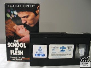 The School of Flesh VHS Isabelle Huppert, Vincent Martinez; FRE w/ ENG