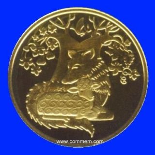 Isaiah Miniature Gold Coin 1 Shekel