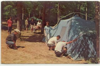Camping at Levi Jackson State Park London KY Postcard Kentucky