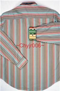 Robert Graham ISIDORE (Lg) Embroidery Front Panel Check Stripes Sport