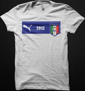 ITALY ITALIA Euro 2012 ITALIAN Soccer Football Sport T Shirt All Size