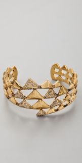 House of Harlow 1960 Pyramid Pave Wrap Cuff