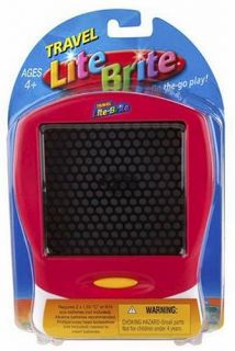 Features of Red LITE BRITE? Travel Edition by Hasbro