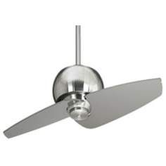 Brushed Steel, 44 In. Span Or Smaller, Contemporary, Ceiling Fan