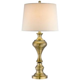 Brushed Brass Modern Candlestick Table Lamp   #R7609  