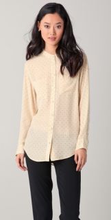 Equipment Bailey Pinpoint Dot Blouse