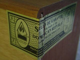 Frias Cigars Dominican Republic Cigar Box Wooden