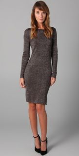 alice + olivia Lurex Knit Slim Dress