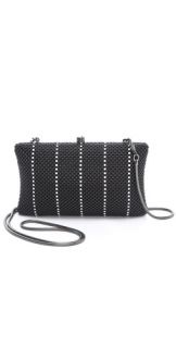 Whiting & Davis Crystal Classics Dimple Mesh Clutch