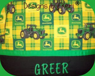 It is however, hand crafted from licensed John Deere fabric.