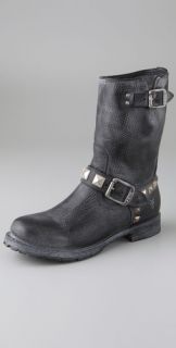 Frye Rogan Low Engineer Boots with Studs