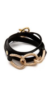 Gorjana Parker Leather Wrap Bracelet
