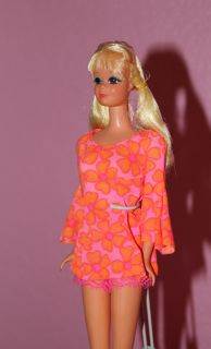 Vintage 1969 Talking P J Friend of Barbie Doll in Original Swimsuit