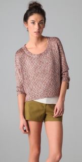 Parker Mixed Stitch Cropped Sweater