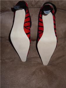 Renee Black and Red Shoes Sz 8