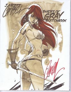 SCOTT CAMPBELL SHADES OF GRAY SDCC SKETCHBOOK SDCC 2009 SOLD OUT and