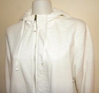 Crew Rumpled French Terry Womens Hoodie Duster Size XL